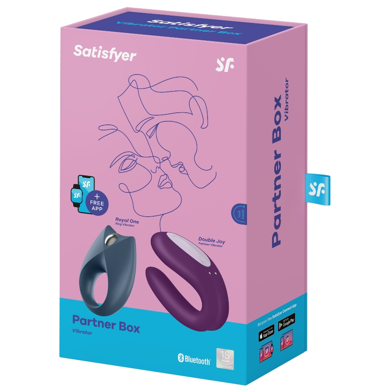 SATISFYER PARTNER BOX vibradores para pareja con APP, en caja