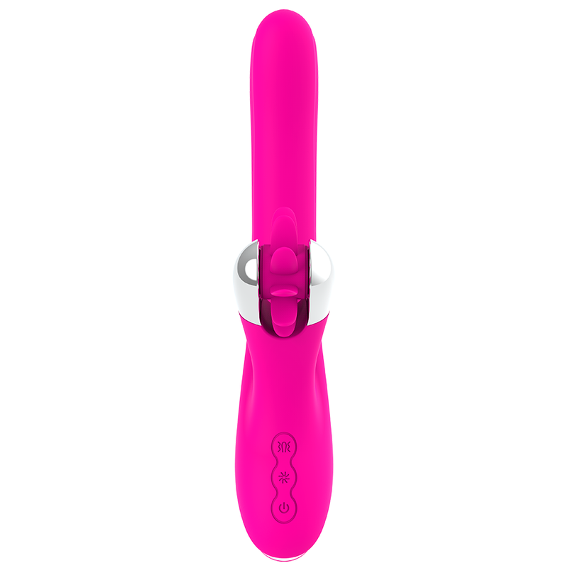 ROTATION vibrador conejo en silicona con USB para estimulación de vagina y clítoris, vista frente