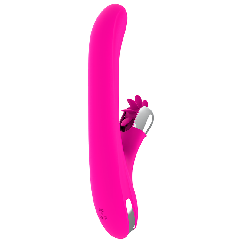 ROTATION vibrador conejo en silicona con USB para estimulación de vagina y clítoris, vista lateral
