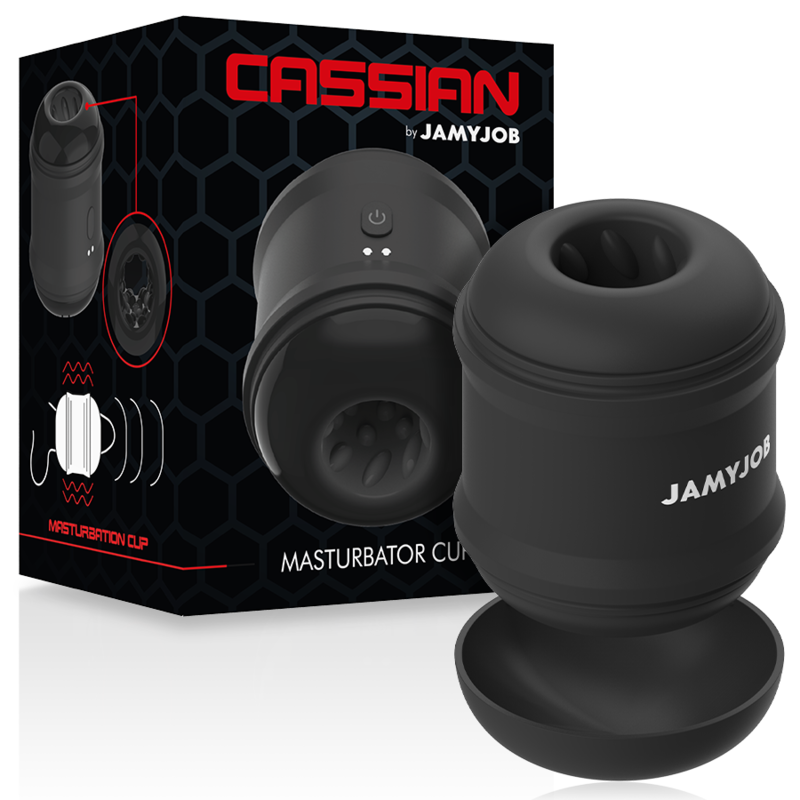 JAMYJOB CASSIAN masturbador automatico para hombre con vibración, con empaque original