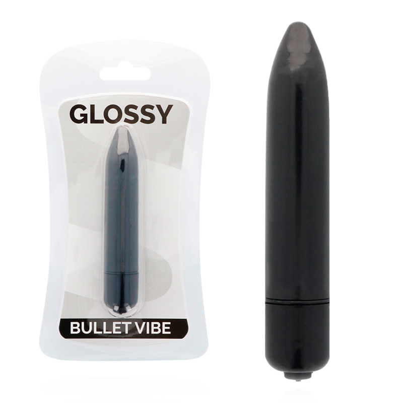 GLOSSY THIN bala vibradora negro, con empaque original