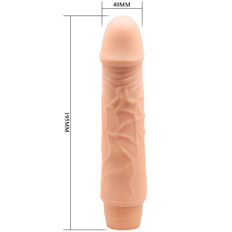 BAILE JEFF dildo pene consolador realista vibrador 195x40mm, medidas