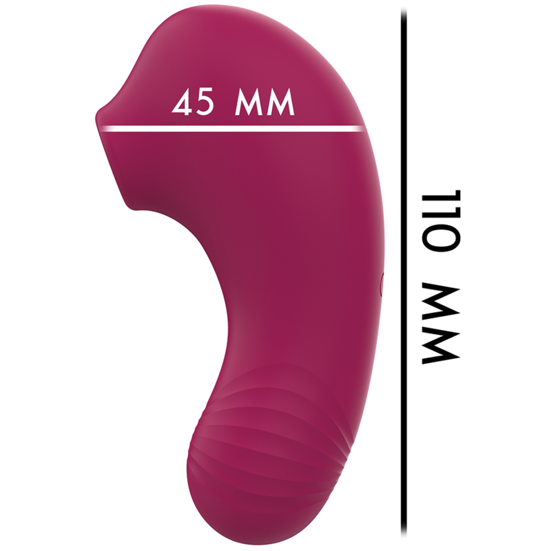 RITHUAL SHUSHU PRO vibrador y succionador de clítoris de bolsillo orquidea, medidas