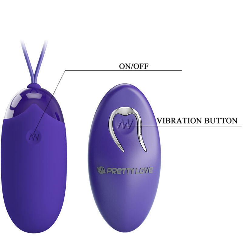 BERGER YOUTH huevo vibrador con control remoto y USB, botones de control