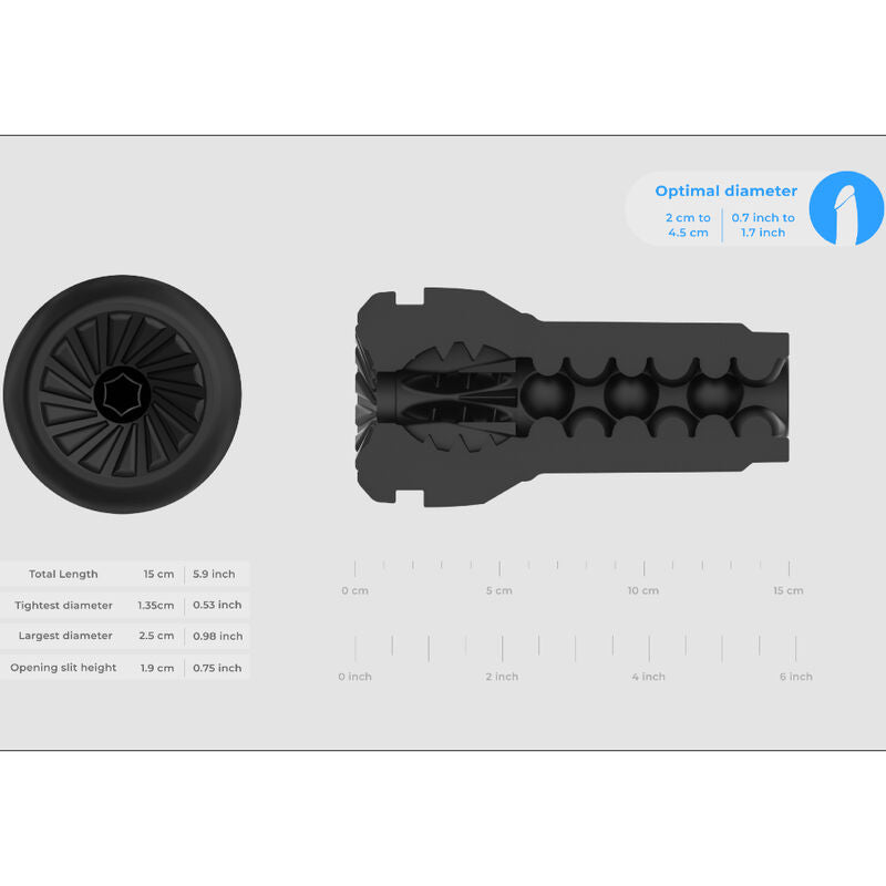 KIIROO FEEL POCKET masturbador clásico para hombre con textura, medidas