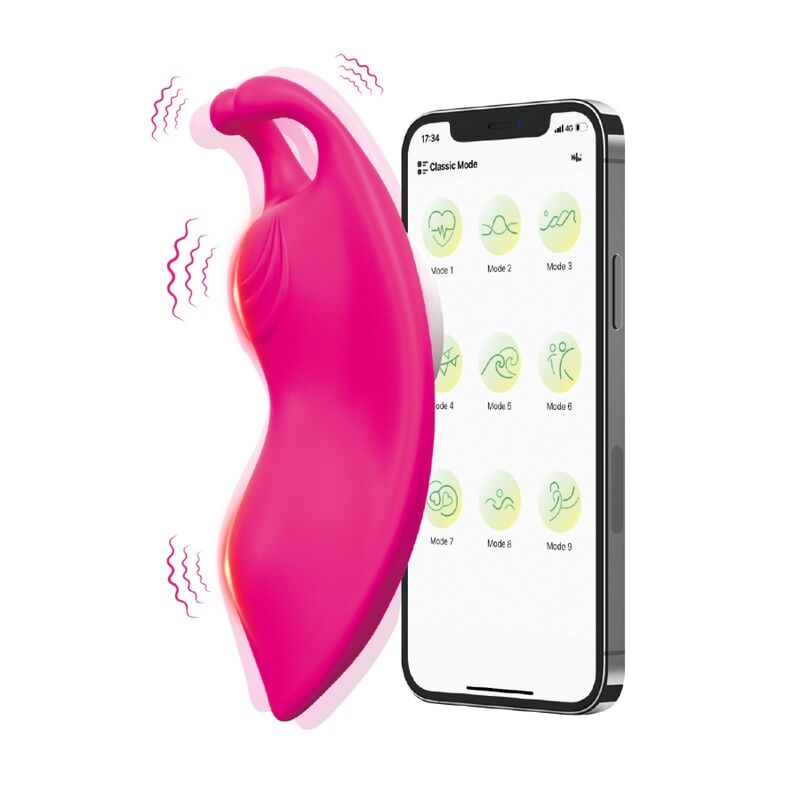 Honeybee vibrador de bragas con APP y clip magnetico, vibraciones