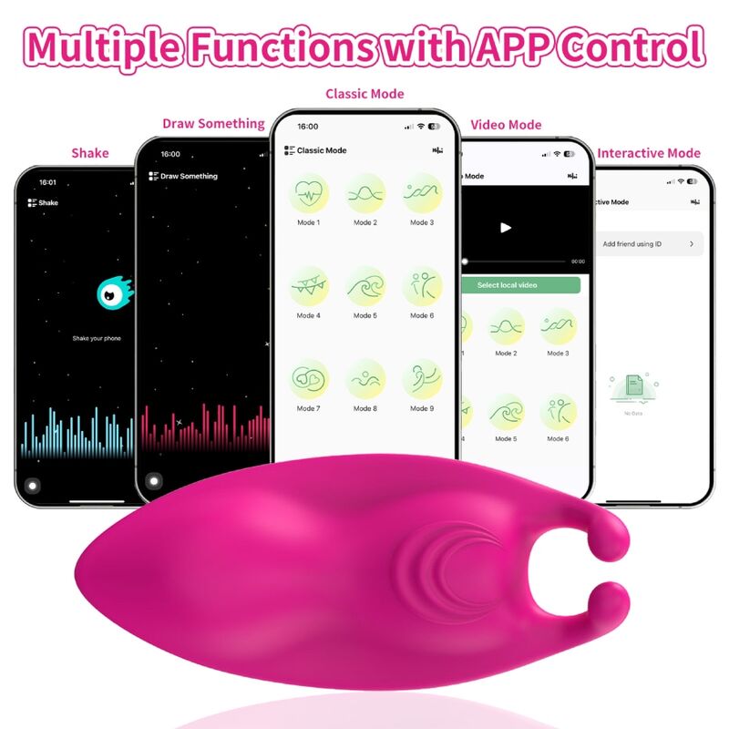 Honeybee vibrador de bragas con APP y clip magnetico, funciones