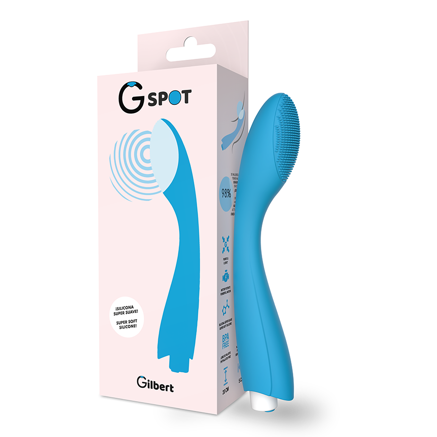 GSPOT GILBERT vibrador para vagina y próstata en silicona con USB, con empaque original